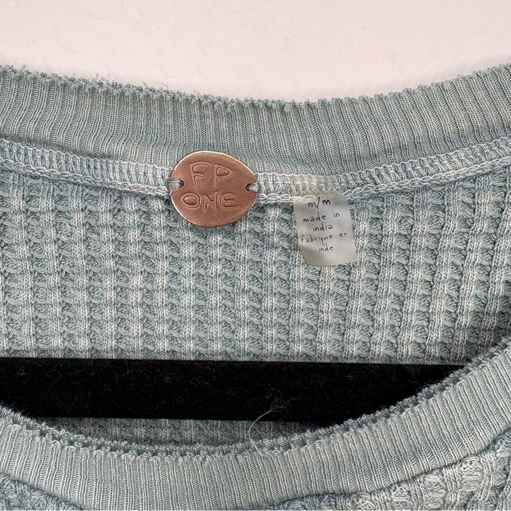 Free People FP One Sleeveless Interlaken Waffle Knit Tank size Medium - Picture 3 of 10